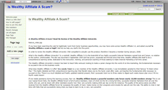 Desktop Screenshot of is-wealthy-affiliate-a-scam.wikidot.com