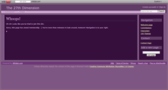 Desktop Screenshot of dimension-27.wikidot.com