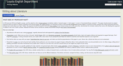 Desktop Screenshot of englishatloyola.wikidot.com