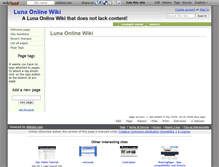 Tablet Screenshot of luna-online.wikidot.com