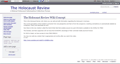 Desktop Screenshot of holocaust-review.wikidot.com