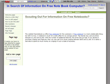 Tablet Screenshot of freenotebook.wikidot.com