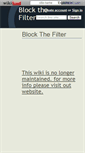 Mobile Screenshot of blockthefilter.wikidot.com