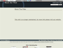 Tablet Screenshot of blockthefilter.wikidot.com