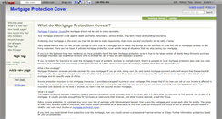 Desktop Screenshot of mortgageprotectioncover-home.wikidot.com