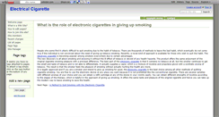 Desktop Screenshot of electrical-cigarette.wikidot.com
