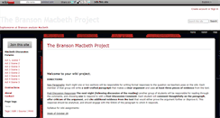 Desktop Screenshot of macbeth.wikidot.com