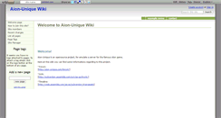 Desktop Screenshot of aionunique.wikidot.com