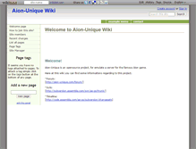 Tablet Screenshot of aionunique.wikidot.com