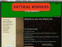 Tablet Screenshot of cdalibrarytweets.wikidot.com