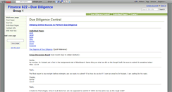 Desktop Screenshot of finance622duediligence.wikidot.com