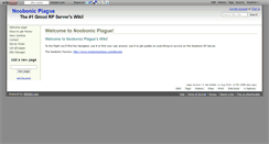 Desktop Screenshot of noobonicplague.wikidot.com