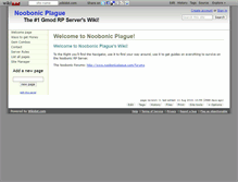 Tablet Screenshot of noobonicplague.wikidot.com