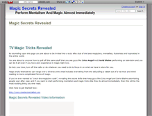 Tablet Screenshot of magic-secrets-revealed.wikidot.com