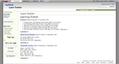 Desktop Screenshot of learnturkish.wikidot.com