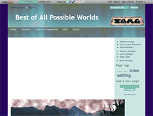 Tablet Screenshot of best-of-all-possible-worlds.wikidot.com