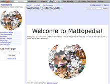 Tablet Screenshot of mattopedia.wikidot.com