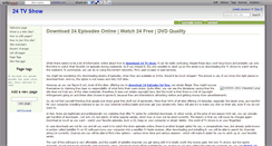 Desktop Screenshot of 24tvseries.wikidot.com