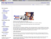 Tablet Screenshot of ethersaga.wikidot.com