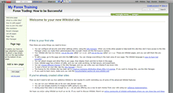 Desktop Screenshot of myforextraining.wikidot.com