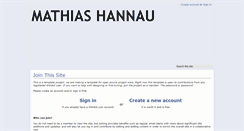 Desktop Screenshot of mathiashannau.wikidot.com