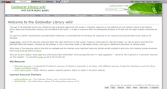 Desktop Screenshot of goldwaterlibrary.wikidot.com