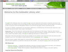 Tablet Screenshot of goldwaterlibrary.wikidot.com