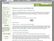 Tablet Screenshot of paradisegame.wikidot.com