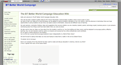 Desktop Screenshot of btbetterworldcampaign.wikidot.com