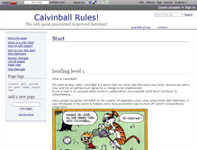 Tablet Screenshot of calvinball.wikidot.com
