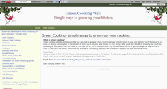 Desktop Screenshot of greencooking.wikidot.com