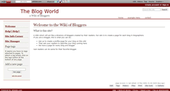 Desktop Screenshot of blogworld.wikidot.com