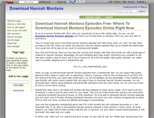 Tablet Screenshot of downloadhannahmontanaepisodes.wikidot.com