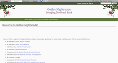 Desktop Screenshot of gothicnightshade.wikidot.com