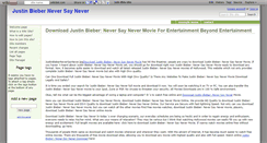 Desktop Screenshot of justin-bieber-never-say-never.wikidot.com