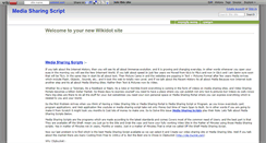 Desktop Screenshot of media-sharing-script.wikidot.com