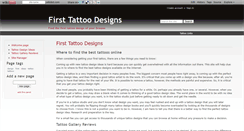 Desktop Screenshot of first-tattoo-designs.wikidot.com