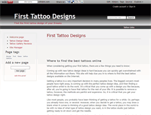 Tablet Screenshot of first-tattoo-designs.wikidot.com