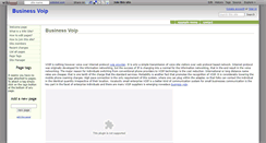 Desktop Screenshot of businessvoip.wikidot.com