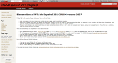 Desktop Screenshot of csusm-span201-sum07.wikidot.com