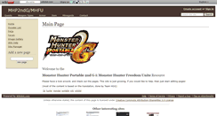 Desktop Screenshot of monsterhunter.wikidot.com