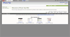 Desktop Screenshot of iphonetips.wikidot.com