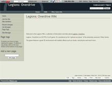 Tablet Screenshot of legions-overdrive.wikidot.com