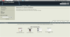 Desktop Screenshot of game-db.wikidot.com