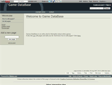 Tablet Screenshot of game-db.wikidot.com