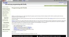 Desktop Screenshot of perlqt.wikidot.com