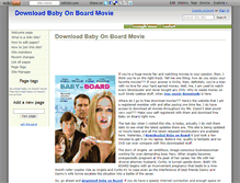 Tablet Screenshot of download-baby-on-board-movie.wikidot.com