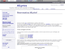 Tablet Screenshot of allyrics.wikidot.com