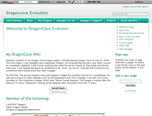 Tablet Screenshot of dragoncave-evolution.wikidot.com