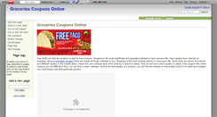 Desktop Screenshot of groceries-coupons.wikidot.com